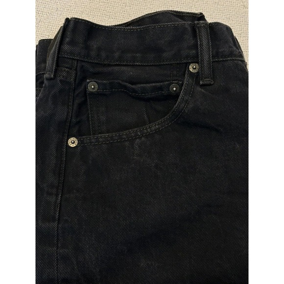 Levis 501 Jeans Mens Size 34 X 34 Black Label Straight Leg Dark Blue 32 X 31 1/2 - Picture 16 of 16